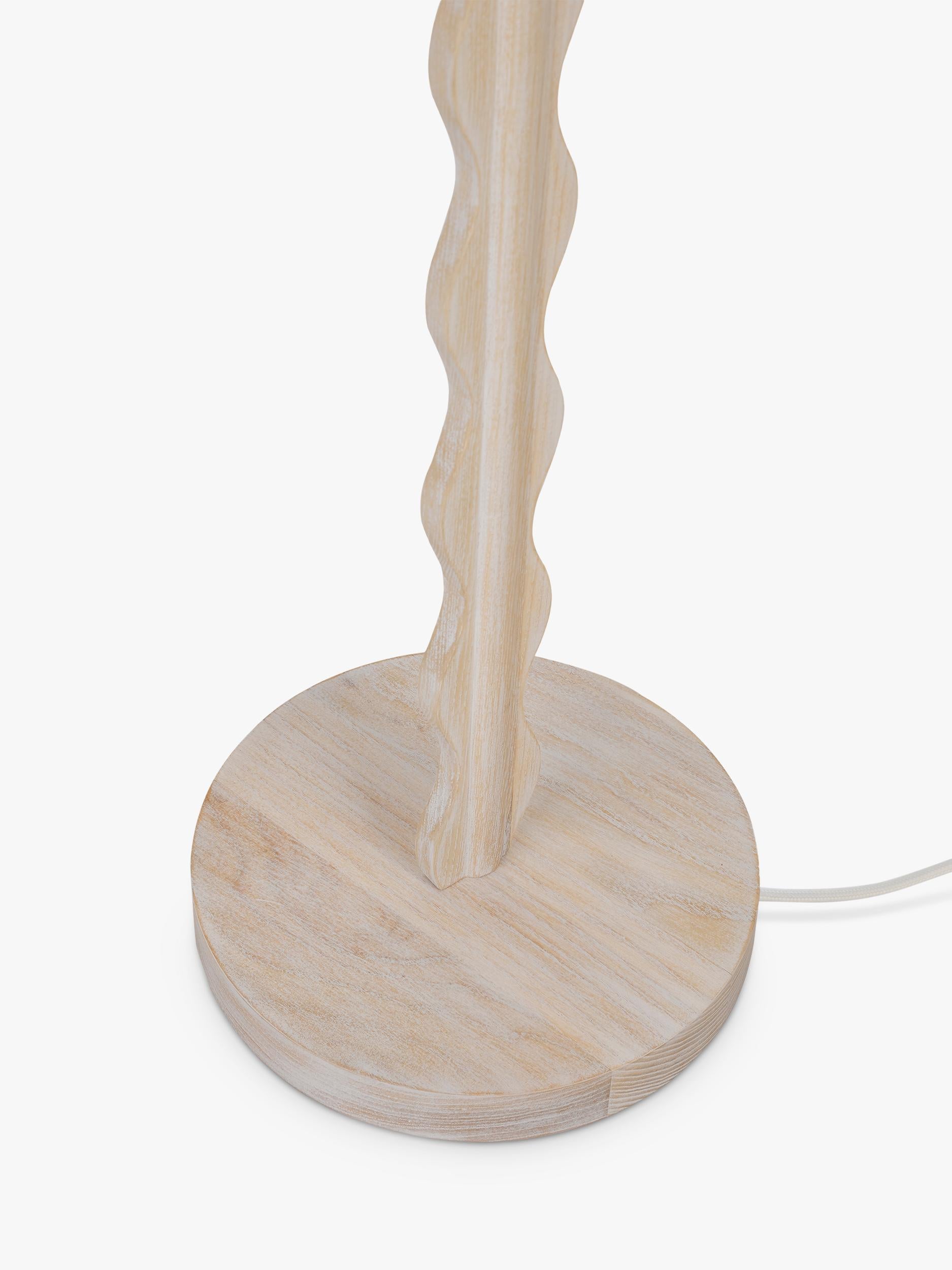John Lewis Wiggle wooden floor lamp 152cm, imported from the UK