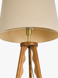 John Lewis Wiggle tripod floor lamp walnut (British brand)