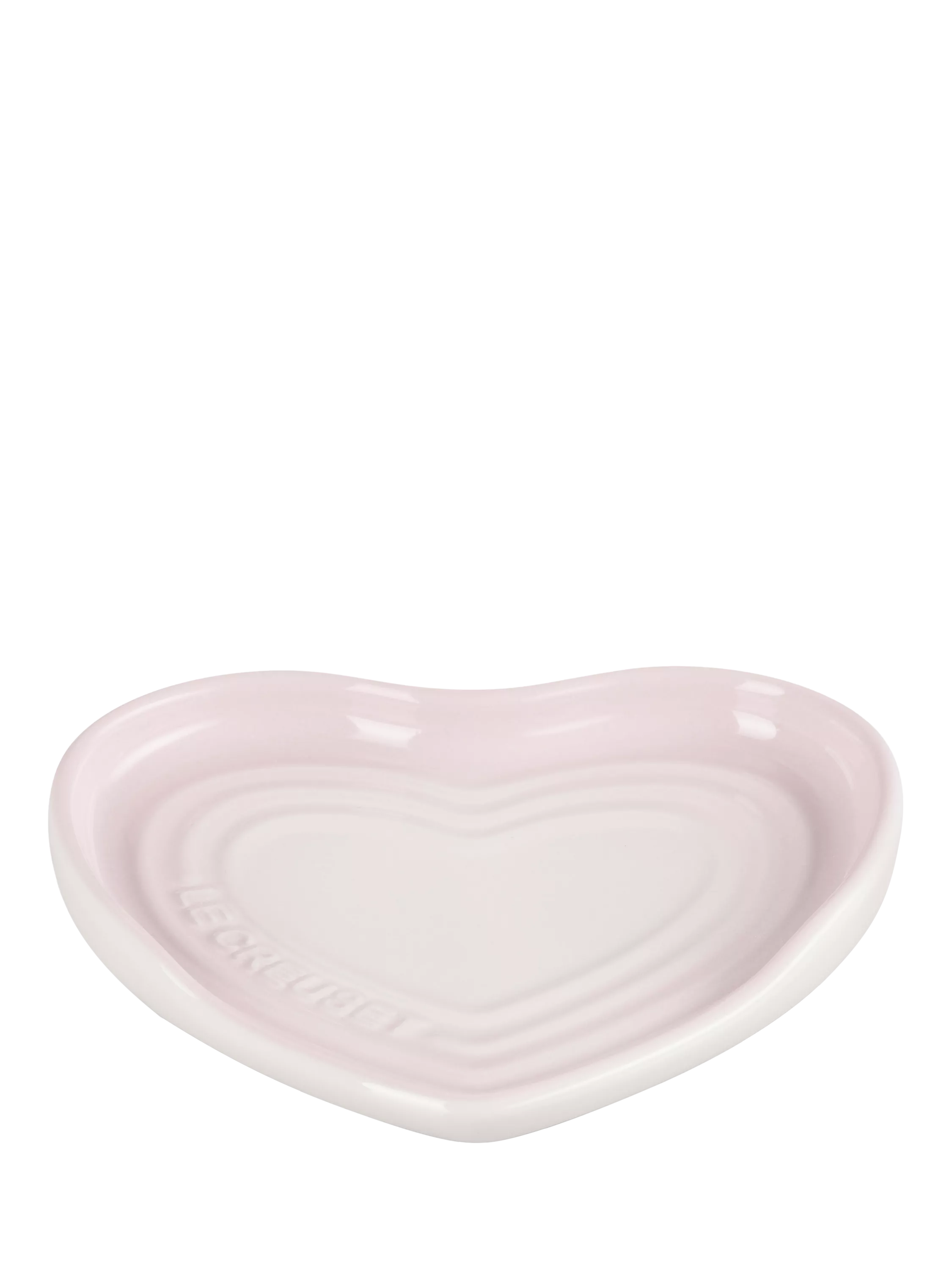 Heart-Shaped Stoneware Spoon Rest in Cerise Red