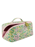 William Morris At Home Honeysuckle beauty wash bag, green and pink (British brand)