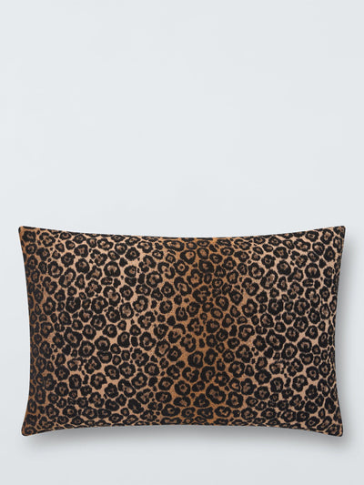 Kissen mit Leopardenmuster, mehrfarbig