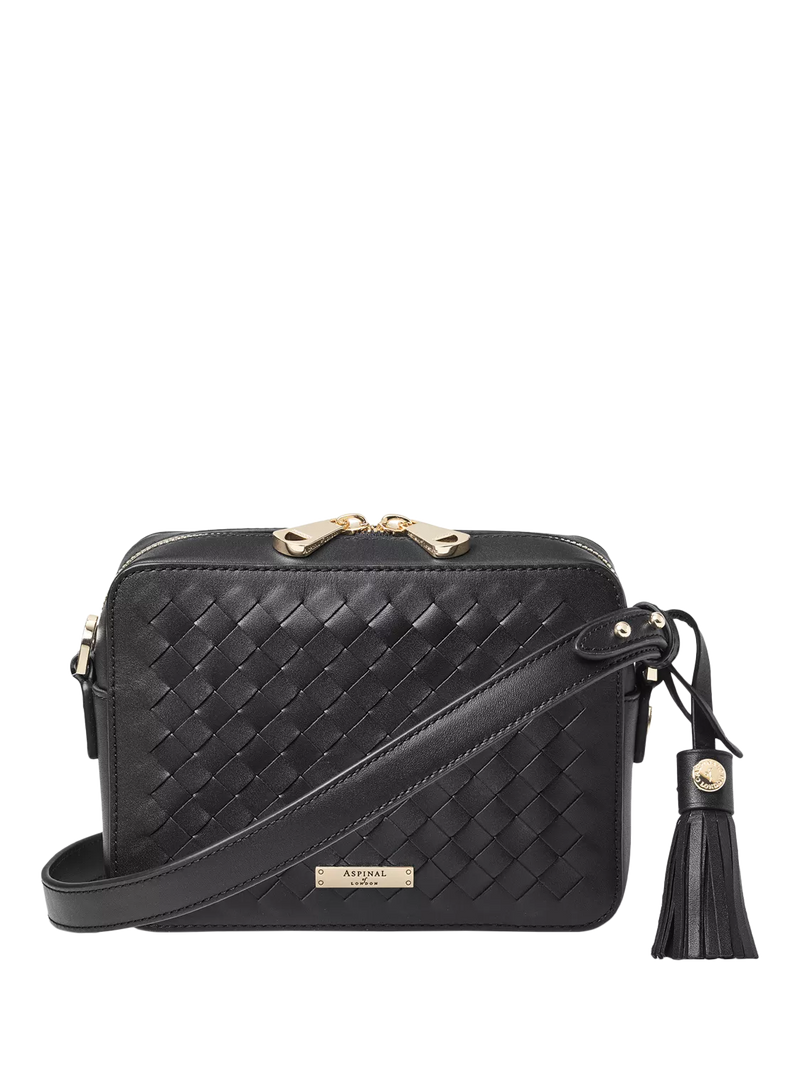 Aspinal of London leather camera crossbody bag, UK version