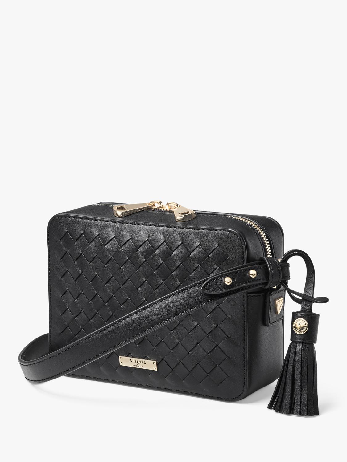 Aspinal of London leather camera crossbody bag, UK version