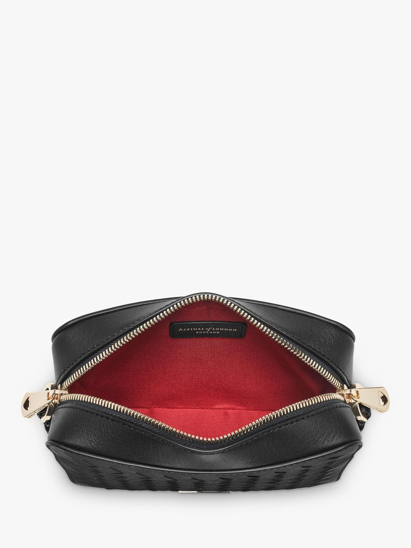 Aspinal of London leather camera crossbody bag, UK version