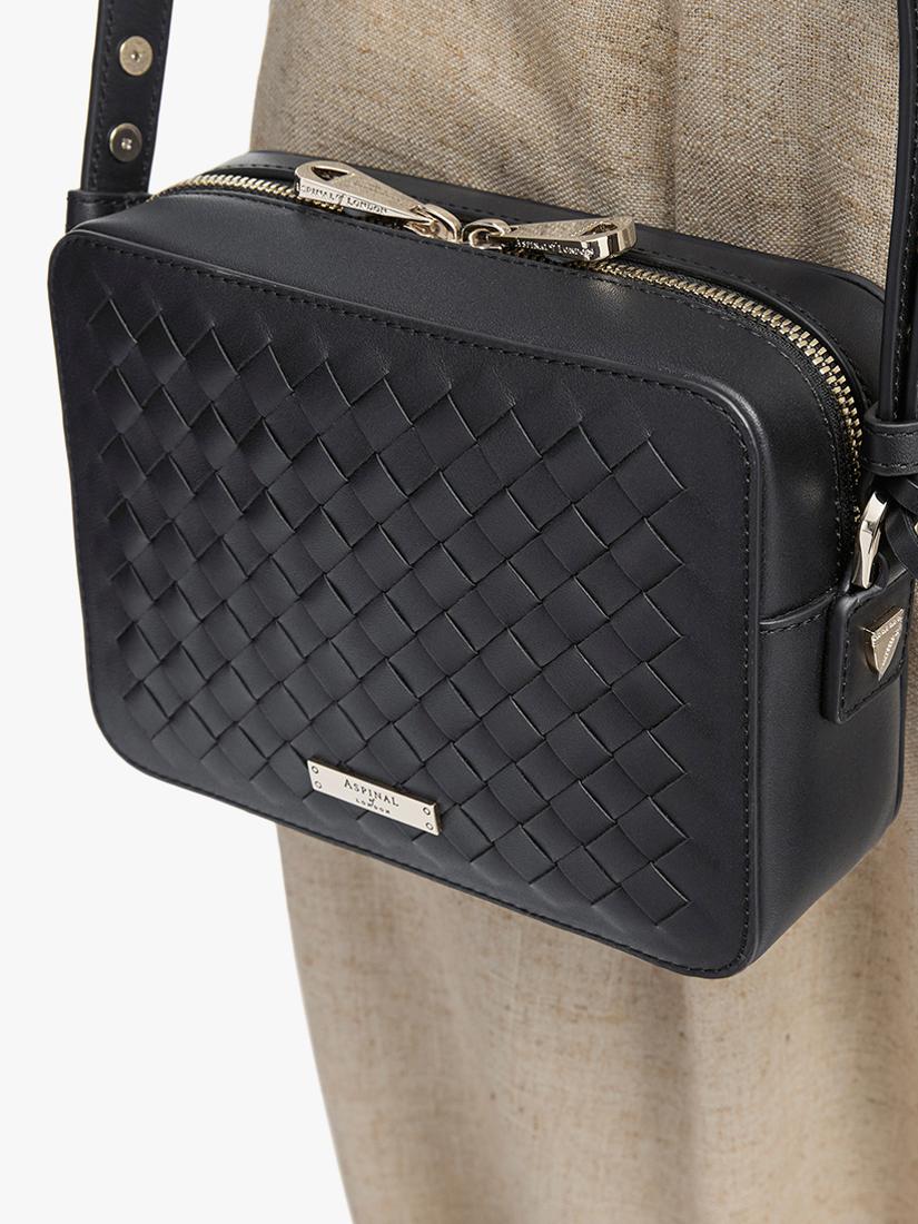 Aspinal of London leather camera crossbody bag, UK version
