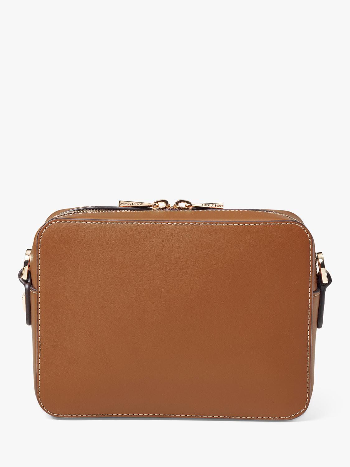 Aspinal of London compact leather camera cross body bag (British brand)