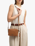 Aspinal of London compact leather camera cross body bag (British brand)