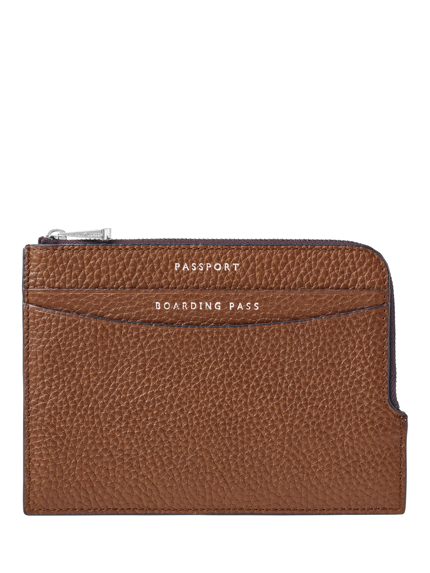 Aspinal of London leather zipped travel wallet, imported from the UK