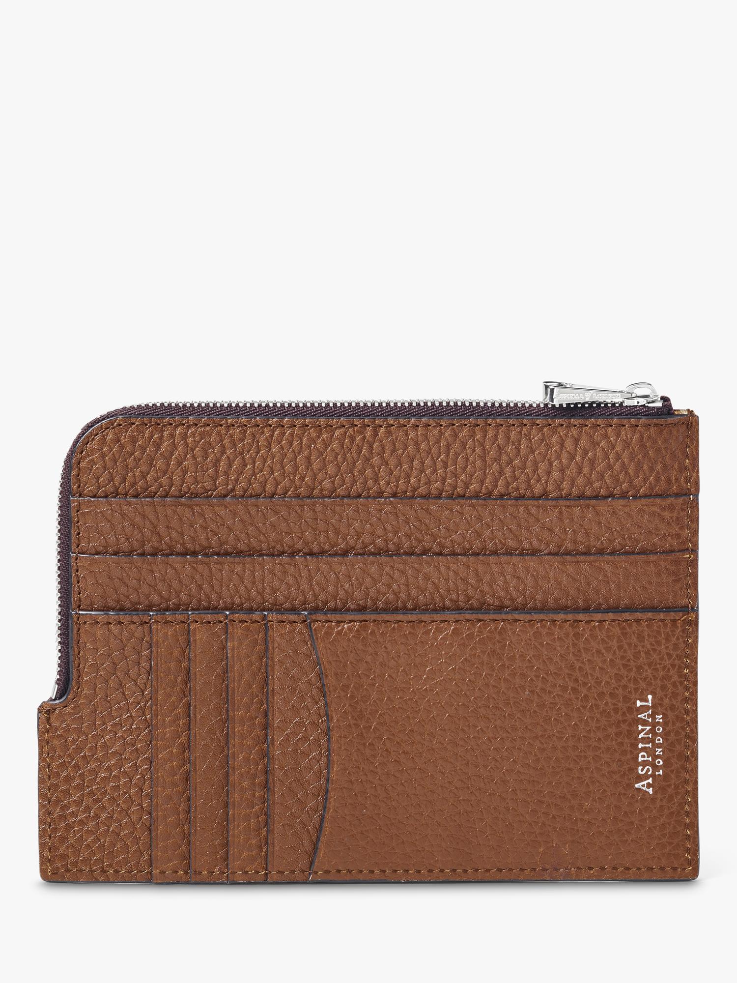 Aspinal of London leather zipped travel wallet, imported from the UK