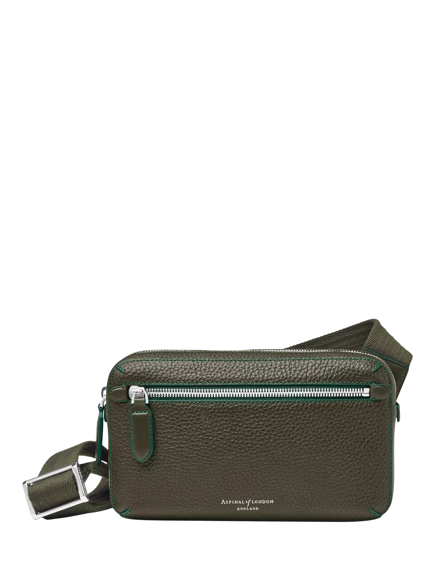 Aspinal of London Compact Pebble Leather Reporter Bag