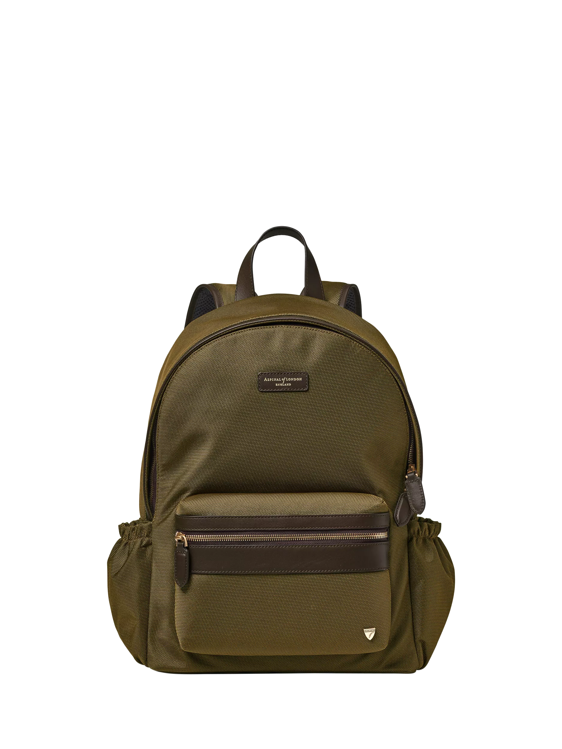 Aspinal of London Commuter backpack khaki, imported from the UK