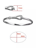 Nina B sterling silver tension bangle (British brand)