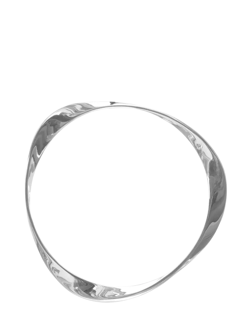 Nina B twisted triangle bangle sterling silver (British brand)