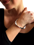 Nina B twisted triangle bangle sterling silver (British brand)