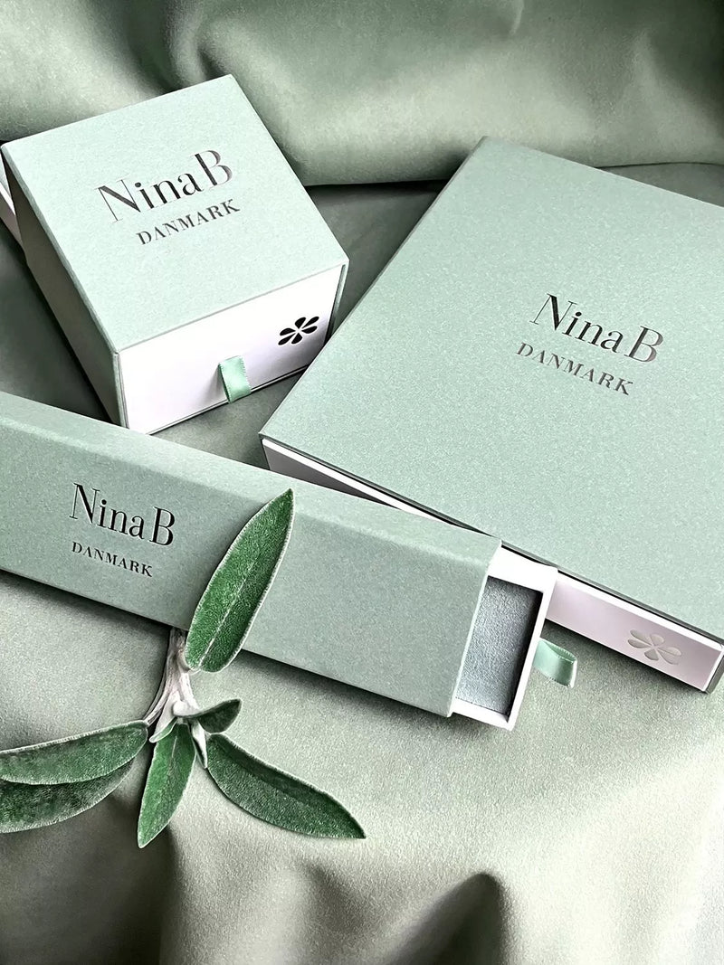 Nina B knot stud earrings large silver, imported from the UK