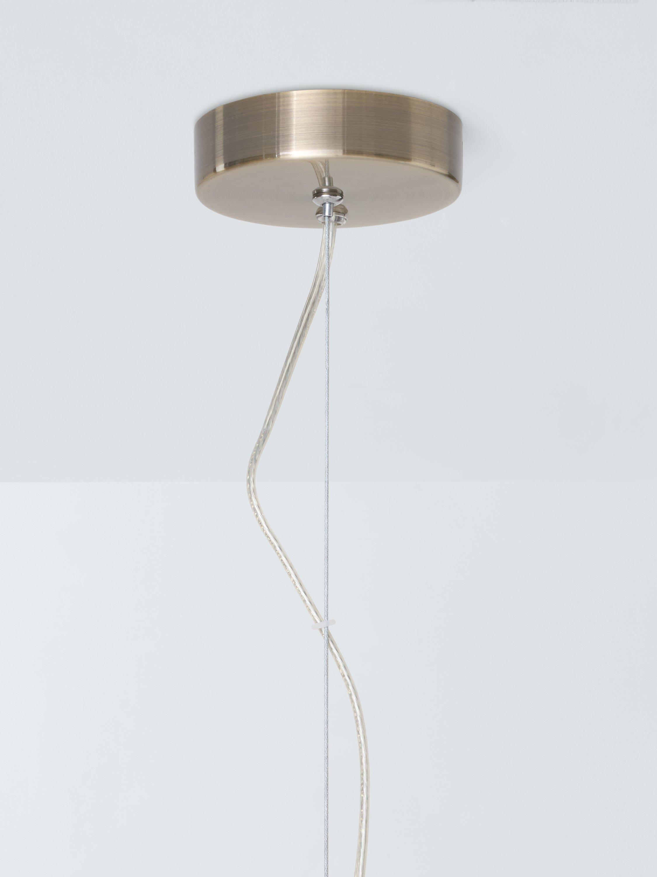 John Lewis ribbed glass pendant light clear - British product