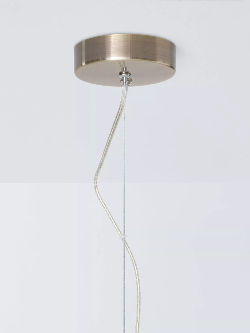John Lewis ribbed glass pendant light clear - British product