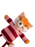 Joules Mr Fox squeaky dog toy with rope legs, UK version
