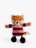 Joules Mr Fox squeaky dog toy with rope legs, UK version