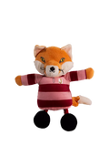 Joules Mr Fox squeaky dog toy with rope legs, UK version