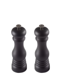 Le Creuset salt and pepper mills gloss black set, UK version