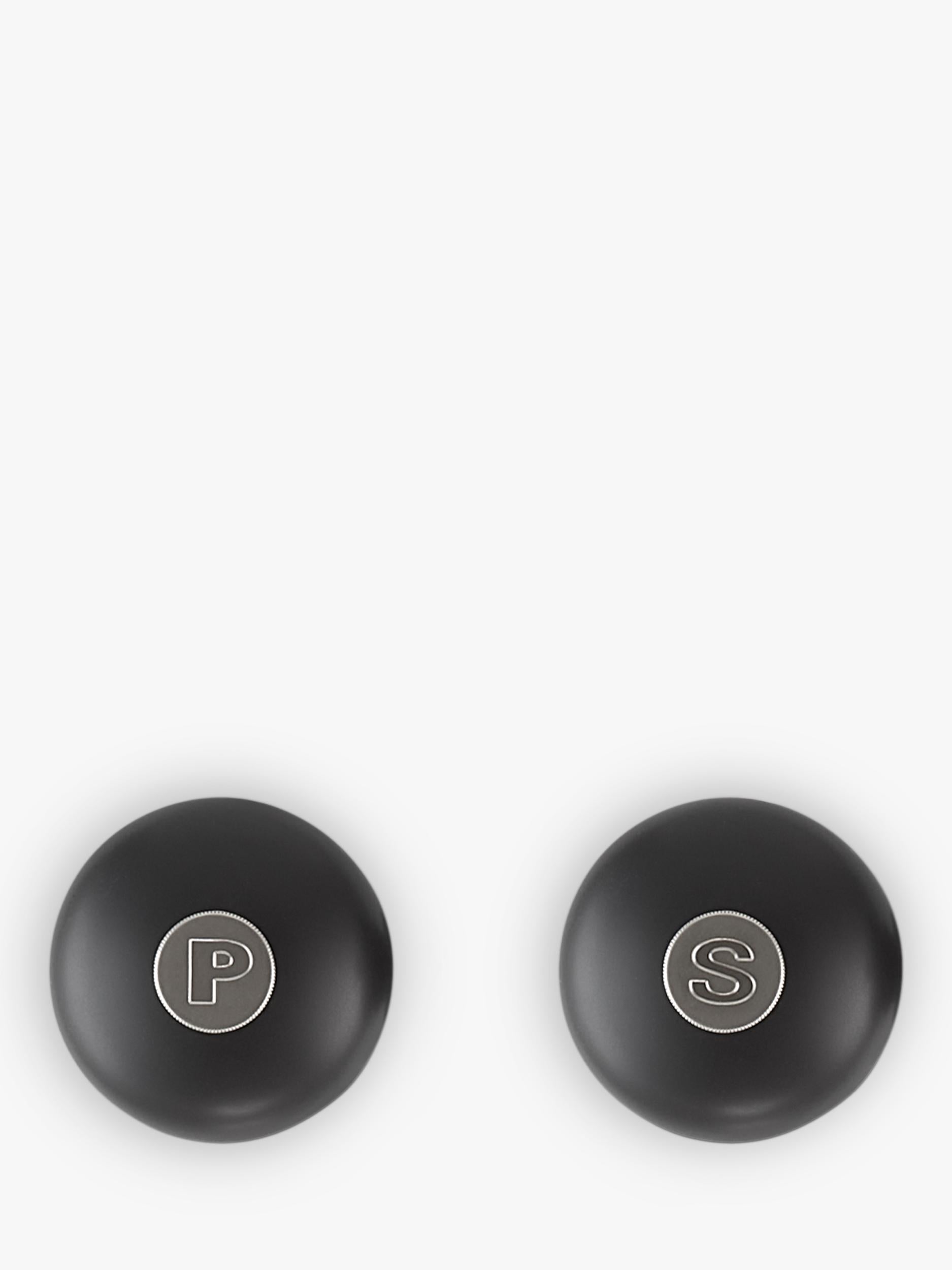 Le Creuset salt and pepper mills gloss black set, UK version