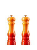 Le Creuset classic salt and pepper mills set of two in volcanic, UK version