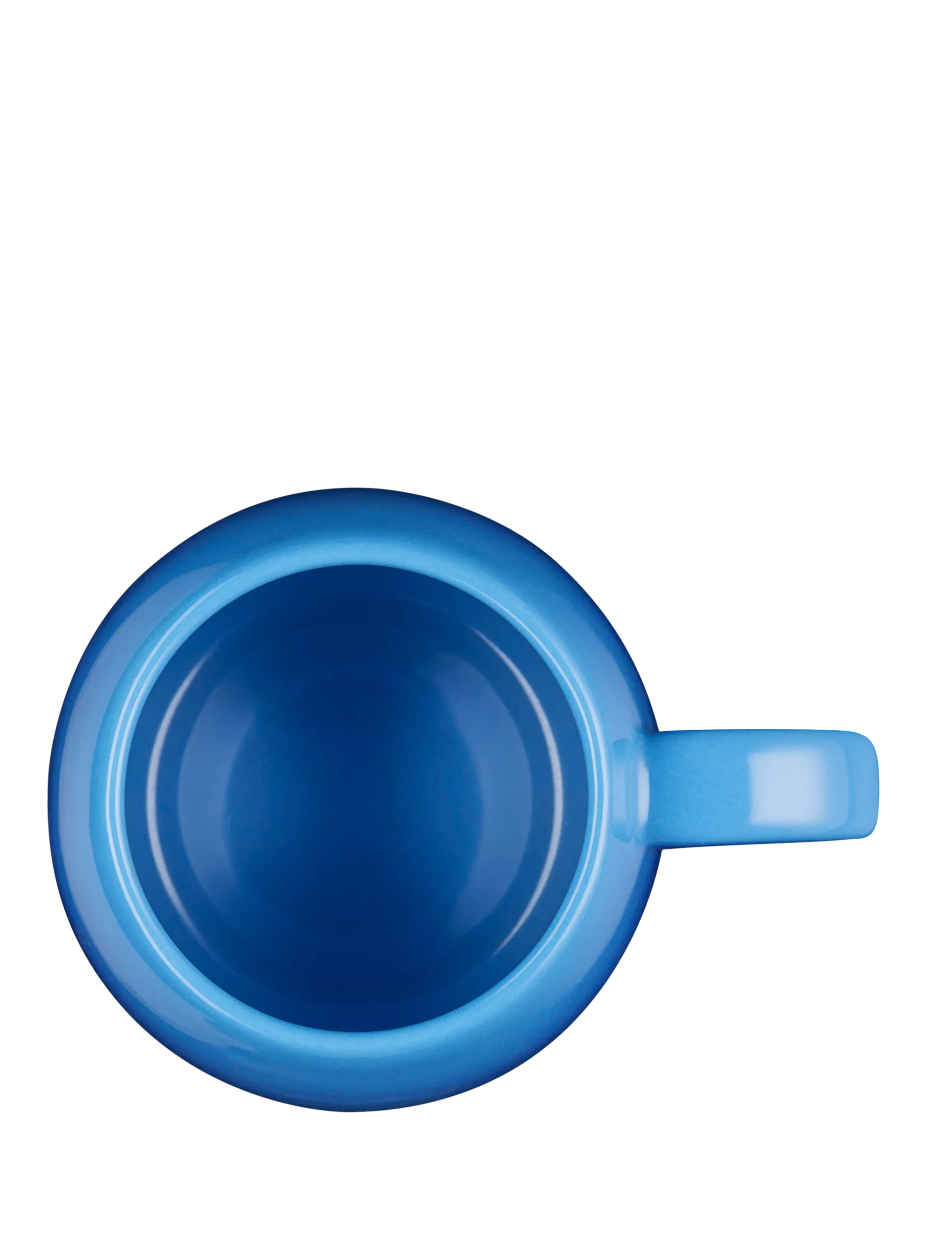 Le Creuset stoneware coupe mug Azure Blue 320ml, UK version