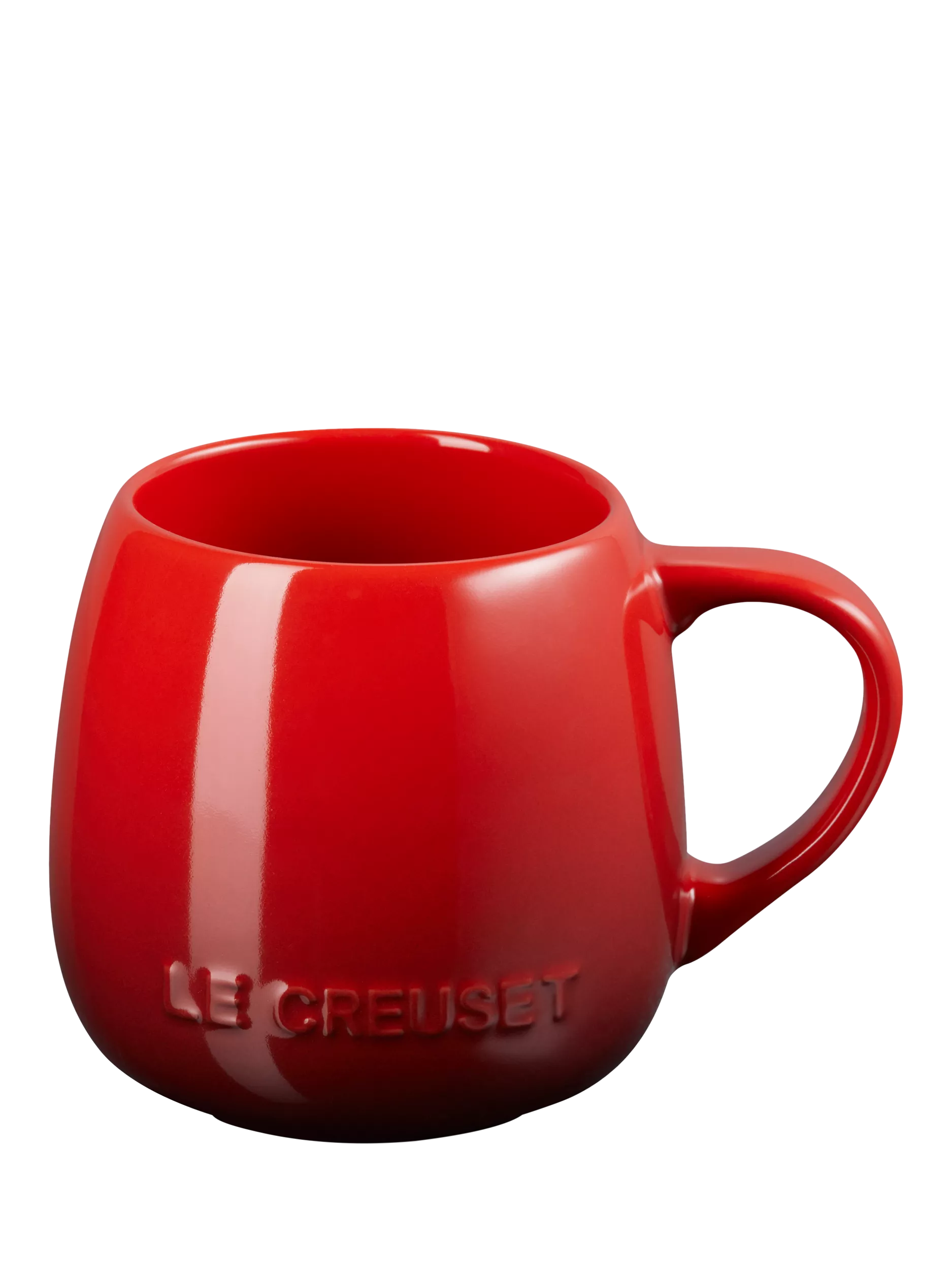 Le Creuset Stoneware Coupe Mug, 320ml, Cerise