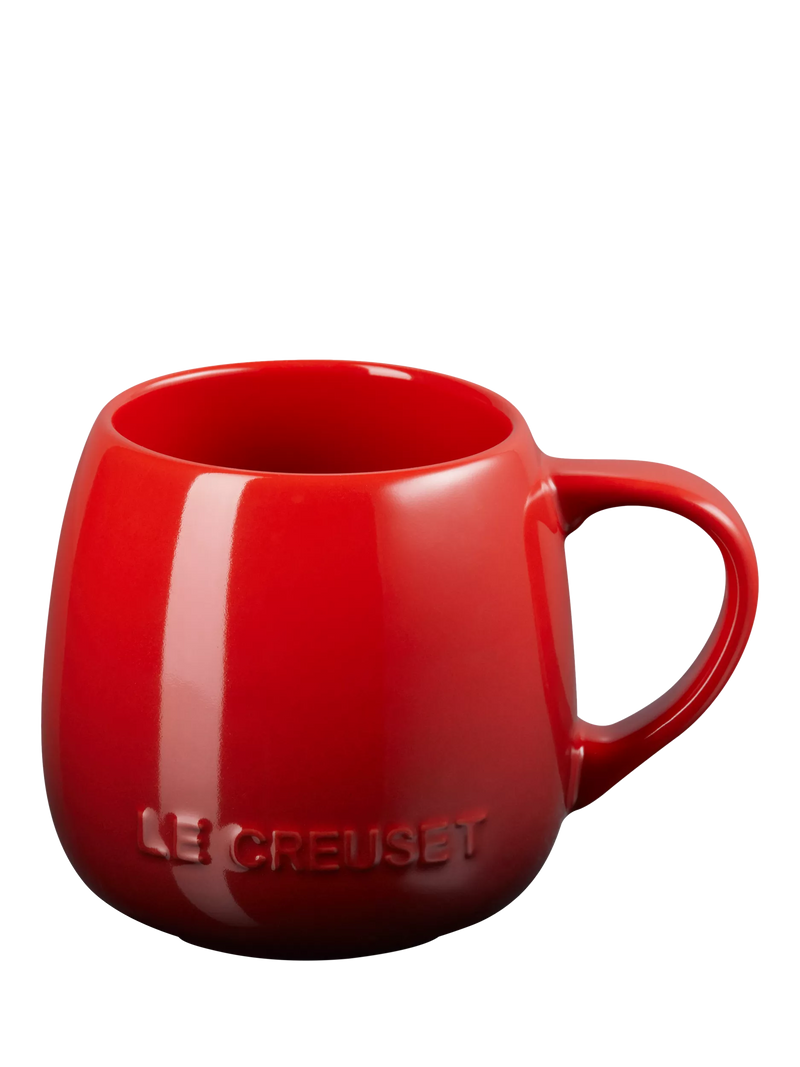 Le Creuset Stoneware Coupe Mug, 320ml, Cerise