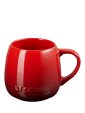 Le Creuset Stoneware Coupe Mug, 320ml, Cerise