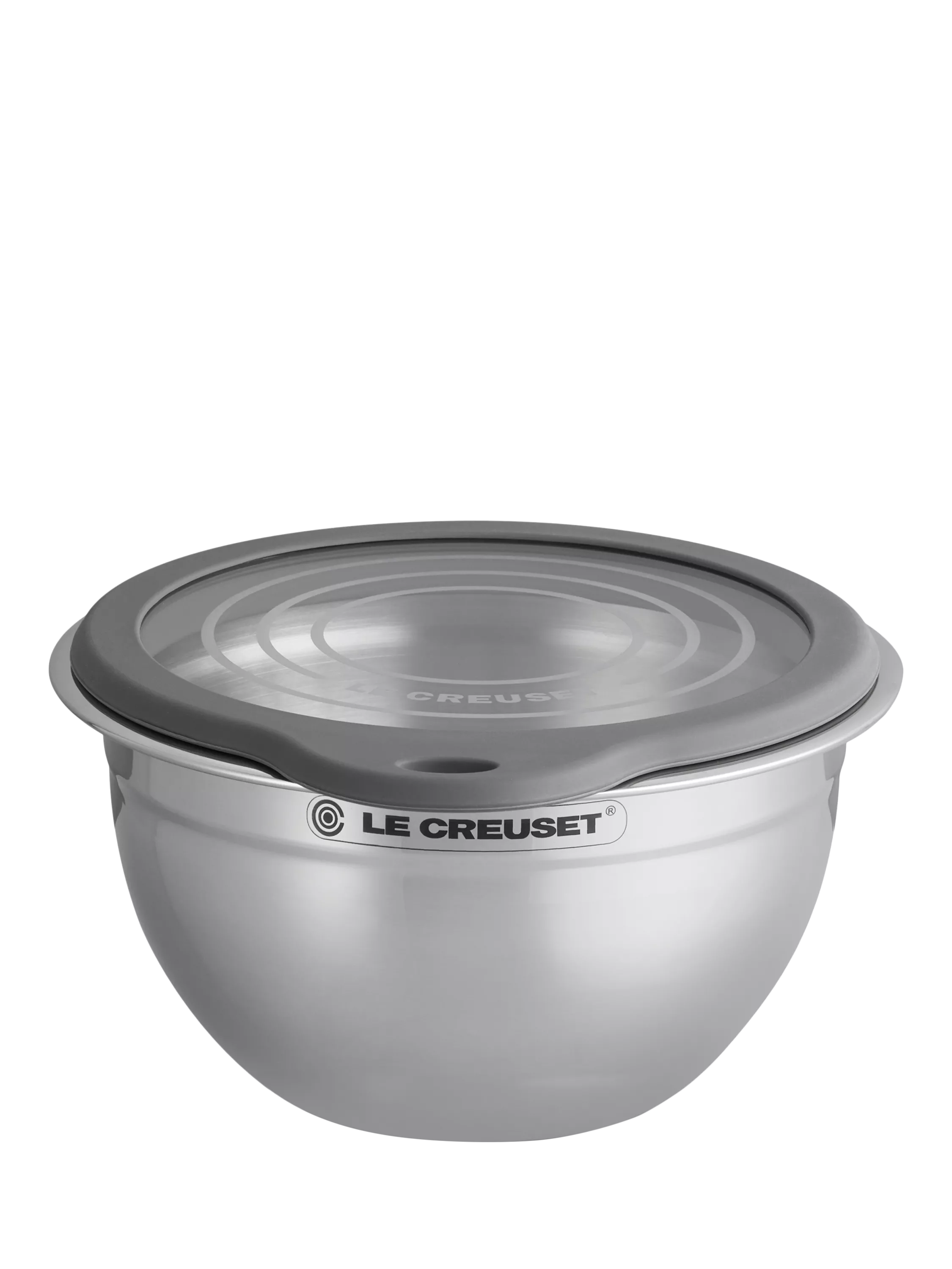 Stainless Steel Mixing Bowl with Glass Lid
