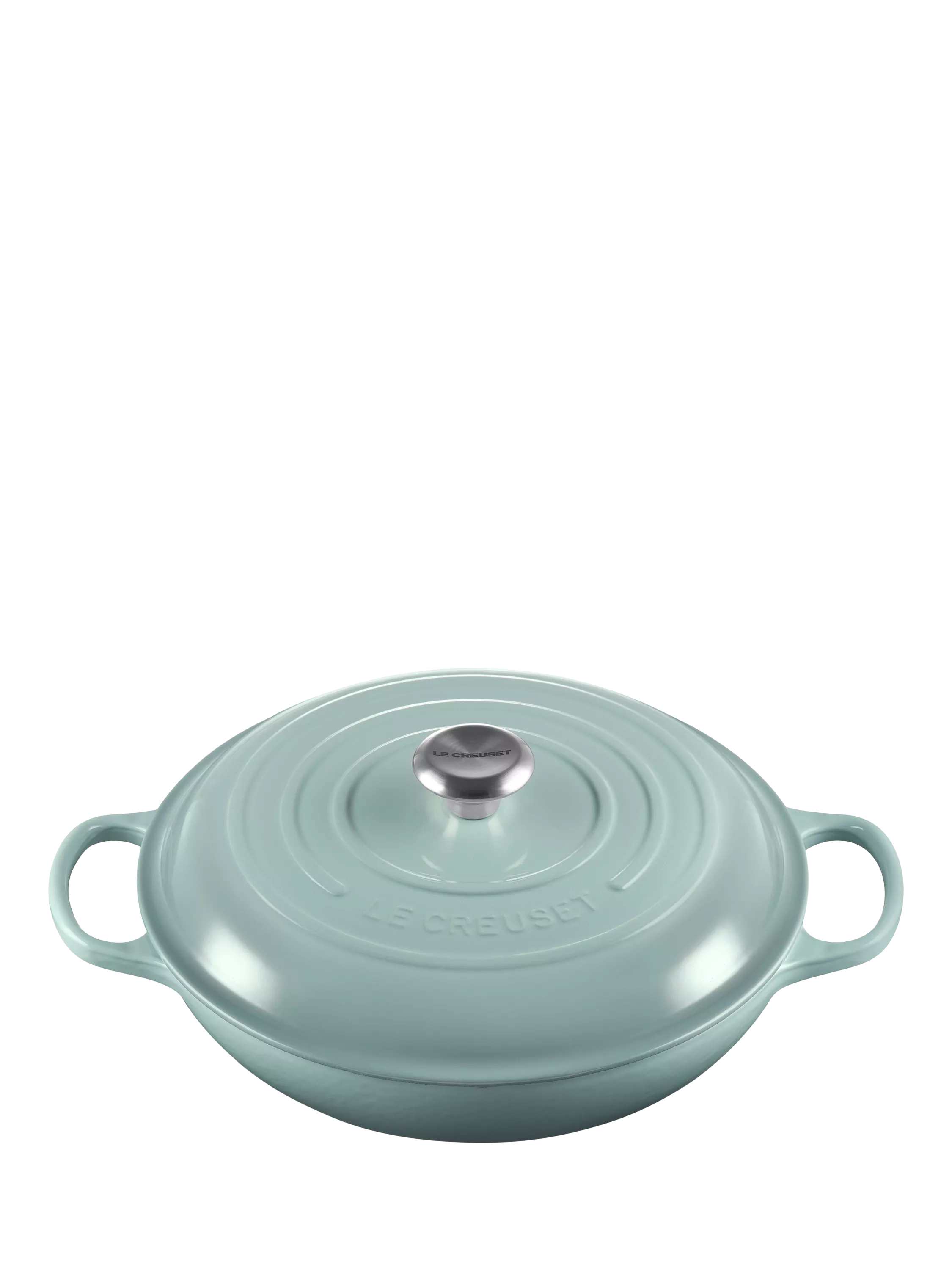 Cast Iron Shallow Casserole Dish in Volcanic Finish