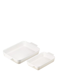 Le Creuset Stoneware Rectangular Oven Dishes Set of 2, 26cm & 32cm