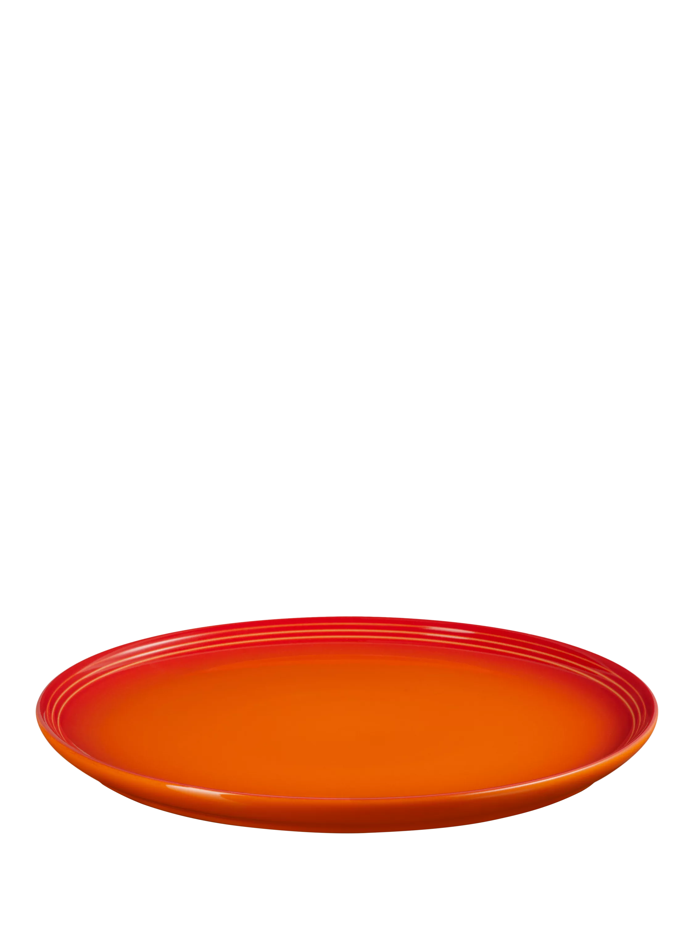 Le Creuset Stoneware Coupe Dinner Plate, 27cm, Volcanic