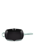 Le Creuset Cast Iron Signature Square Grillit, 26cm, Sea Salt