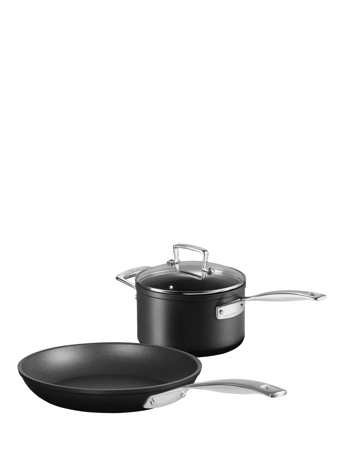 Le Creuset non-stick saucepan and frying pan set 18cm 24cm, UK version
