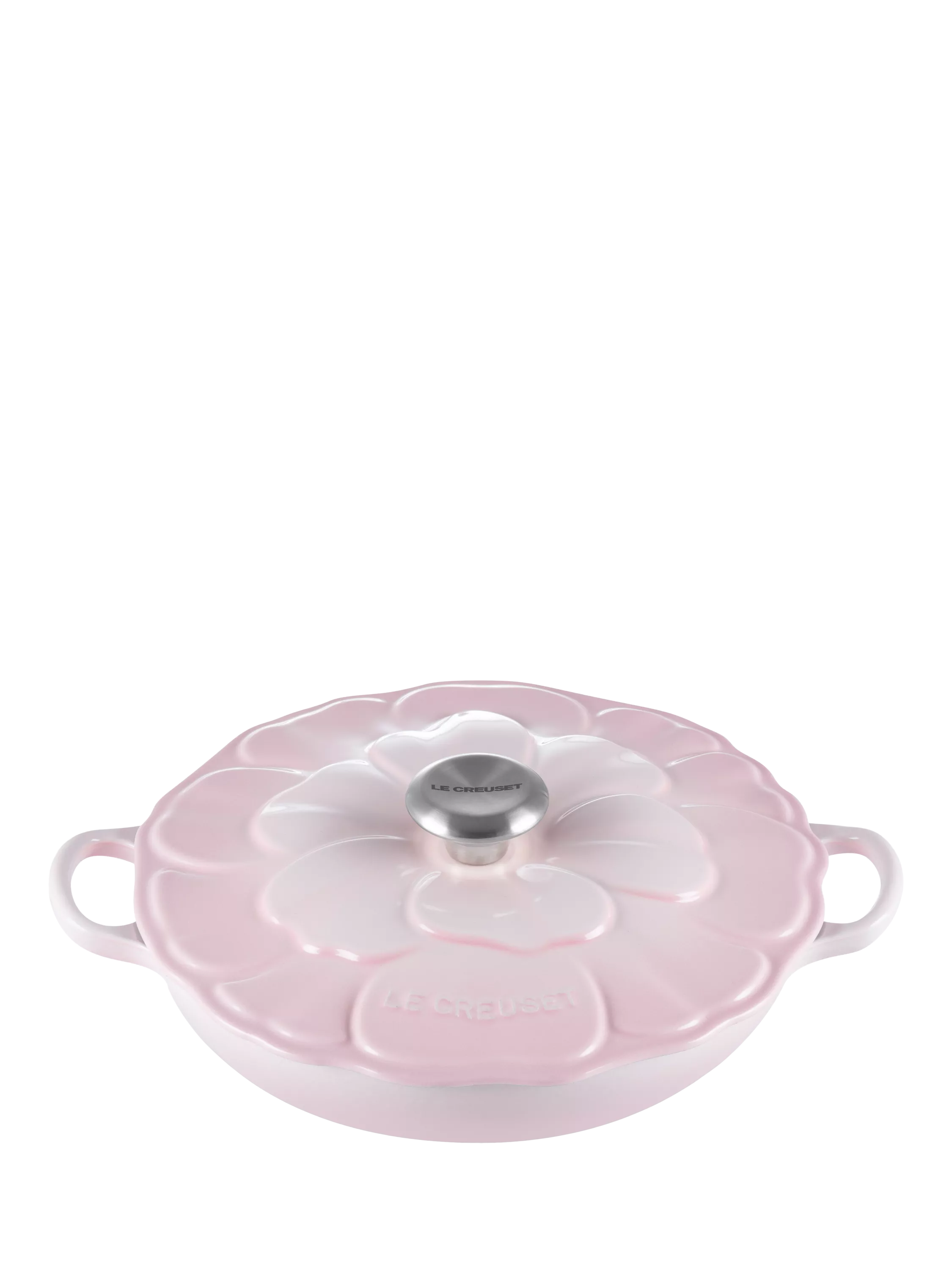 Le Creuset cast iron shallow casserole petal signature 26cm, UK version
