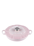 Le Creuset cast iron shallow casserole petal signature 26cm, UK version