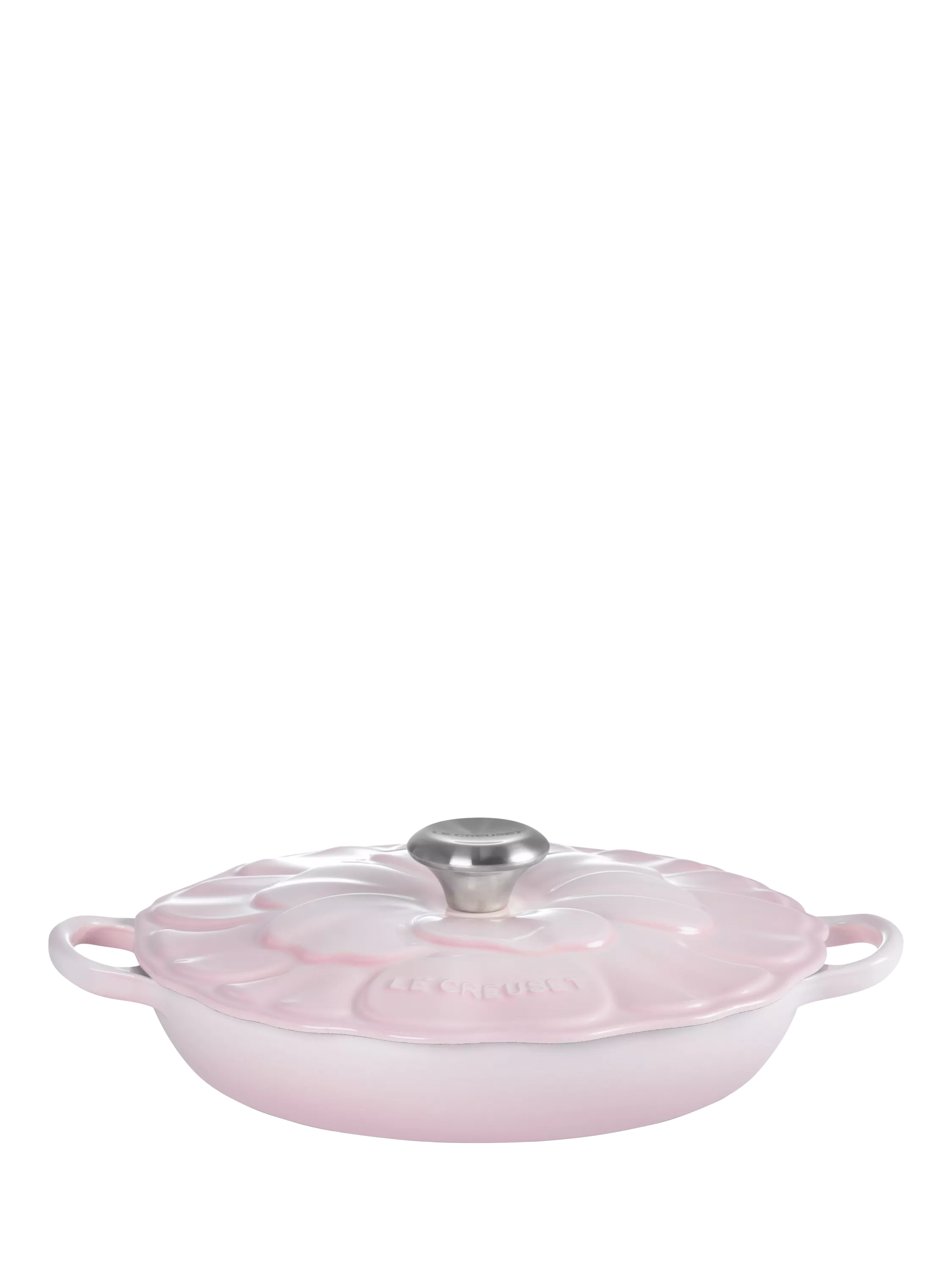 Le Creuset cast iron shallow casserole petal signature 26cm, UK version