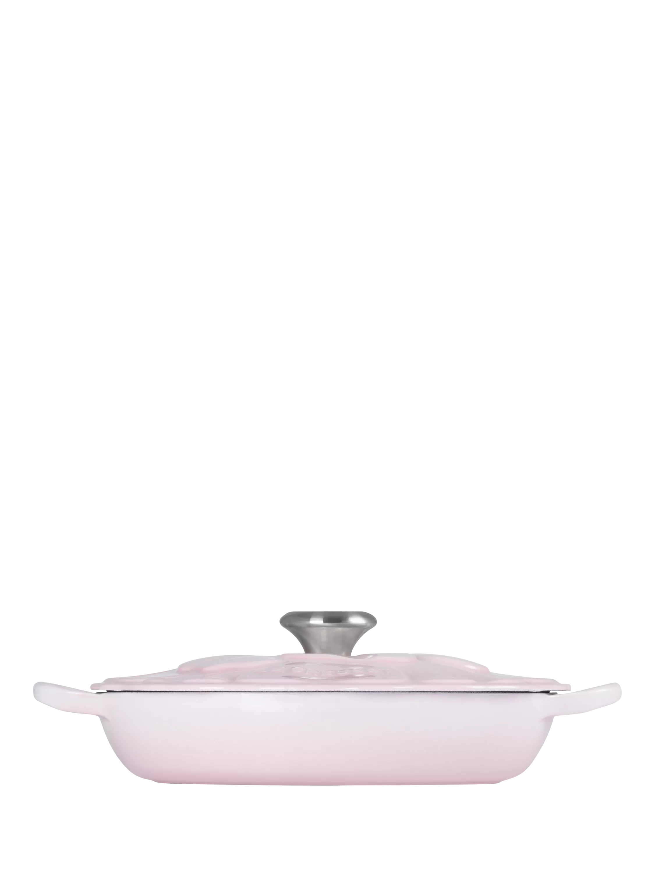 Le Creuset cast iron shallow casserole petal signature 26cm, UK version
