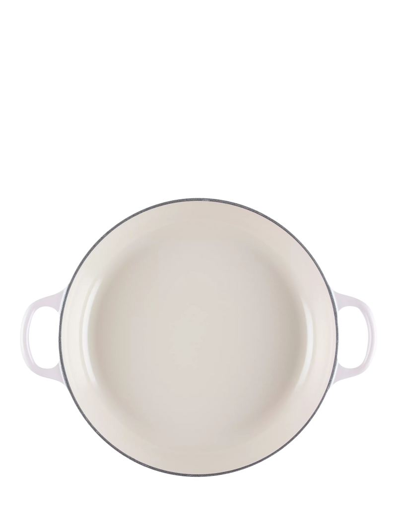 Le Creuset cast iron shallow casserole petal signature 26cm, UK version