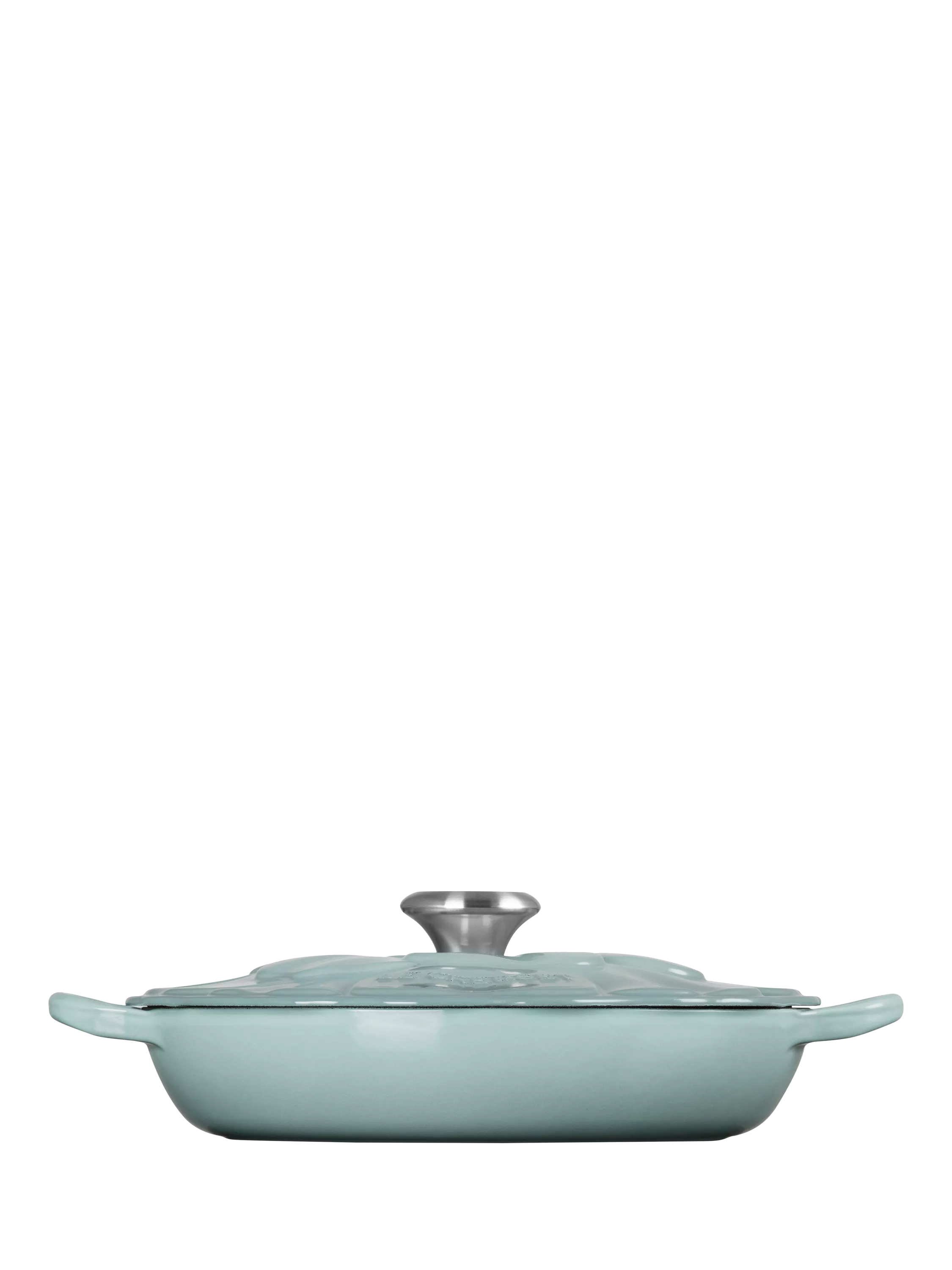 Le Creuset cast iron shallow casserole petal signature 26cm, UK version