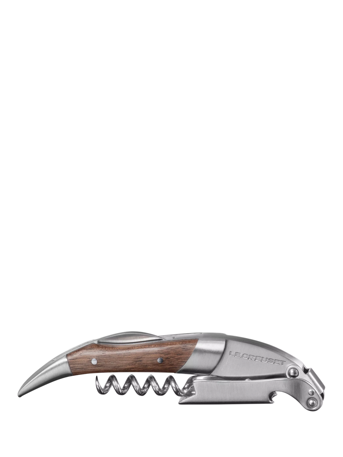 Le Creuset corkscrew with walnut handle, imported from the UK