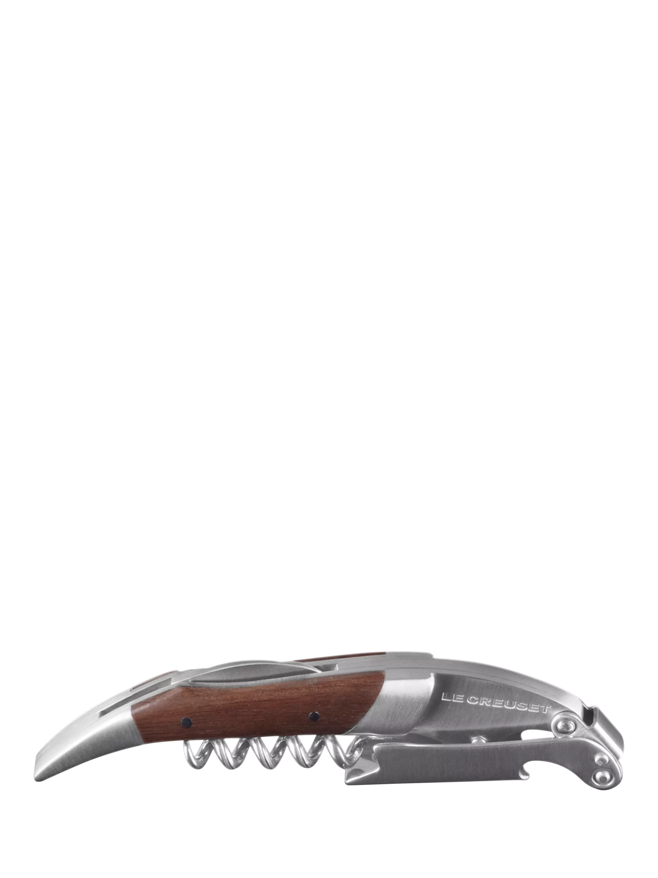 Le Creuset corkscrew with walnut handle, imported from the UK