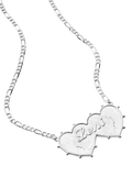 Daisy London Daisy x Shrimps Personalised Double Heart Pendant Necklace
