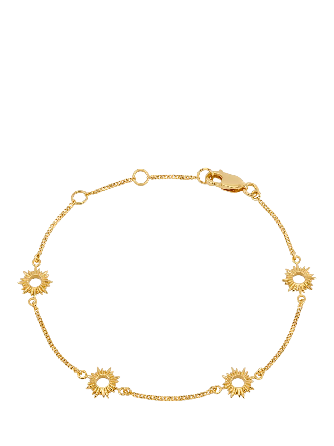 Rachel Jackson London Electric Goddess Mini Eternal Sun Chain Bracelet