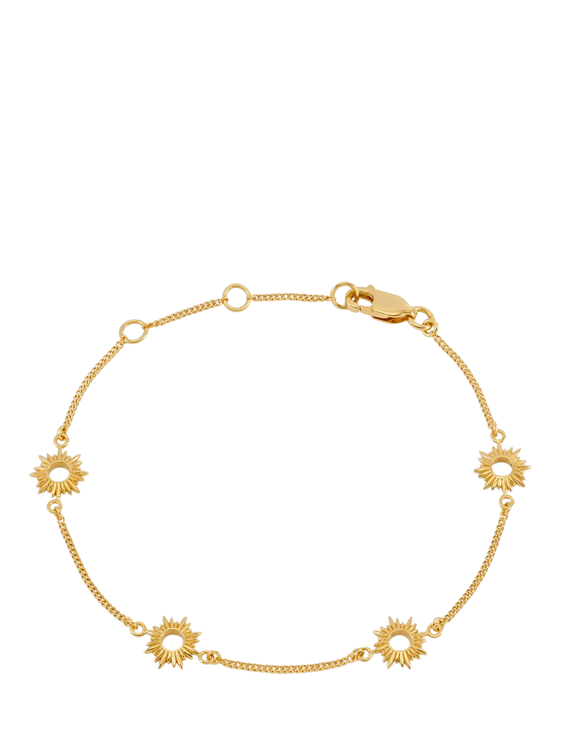 Rachel Jackson London Electric Goddess Mini Eternal Sun Chain Bracelet