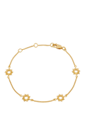 Rachel Jackson London Electric Goddess Mini Eternal Sun Chain Bracelet