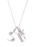 Rachel Jackson London Personalised Letters Art Deco Necklace